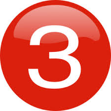 Image result for number 3 on button